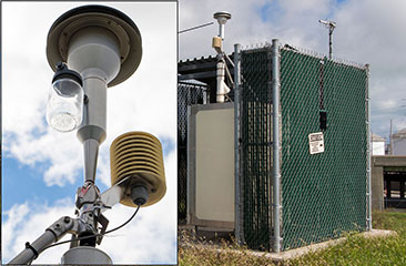 Each real-time air monitoring station consists of two continuously operating real-time monitors. Shown here is a hybrid ambient particulate monitor for measuring PM10 and PM2.5.