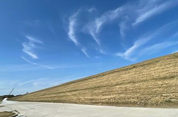 Completed dike