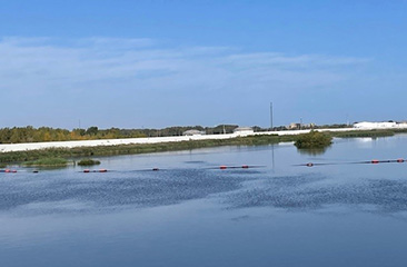 Completed dike